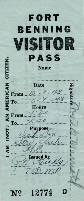 10-08-43-Fort-Benning-Visitor-Pass-Frount--